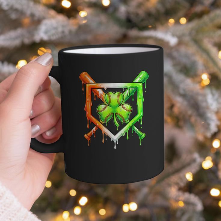 Baseball Drip Ice Cream St Patricks Day Shamrock Graphic Print Coffee Mug Baseball Drip Ice Cream St Patricks Day Shamrock Graphic Print Coffee Mug