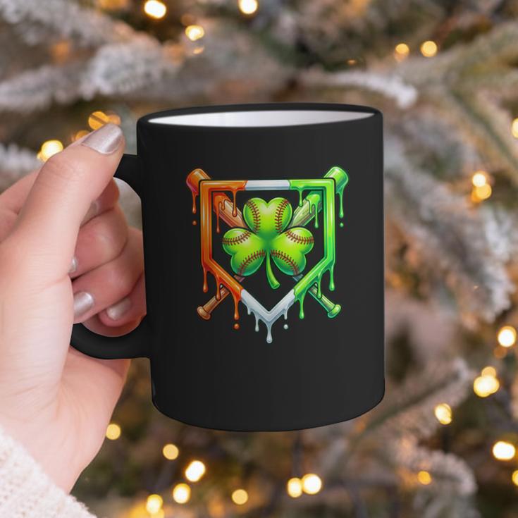 Baseball Drip Ice Cream St Patricks Day Shamrock Lucky Graphic Print Coffee Mug