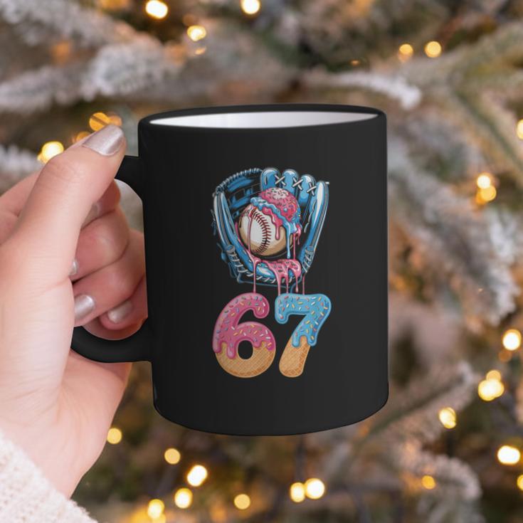 Baseball Drip Number 67 Player 67th Birthday Ice Cream 67 Graphic Print Coffee Mug Baseball Drip Number 67 Player 67th Birthday Ice Cream 67 Graphic Print Coffee Mug