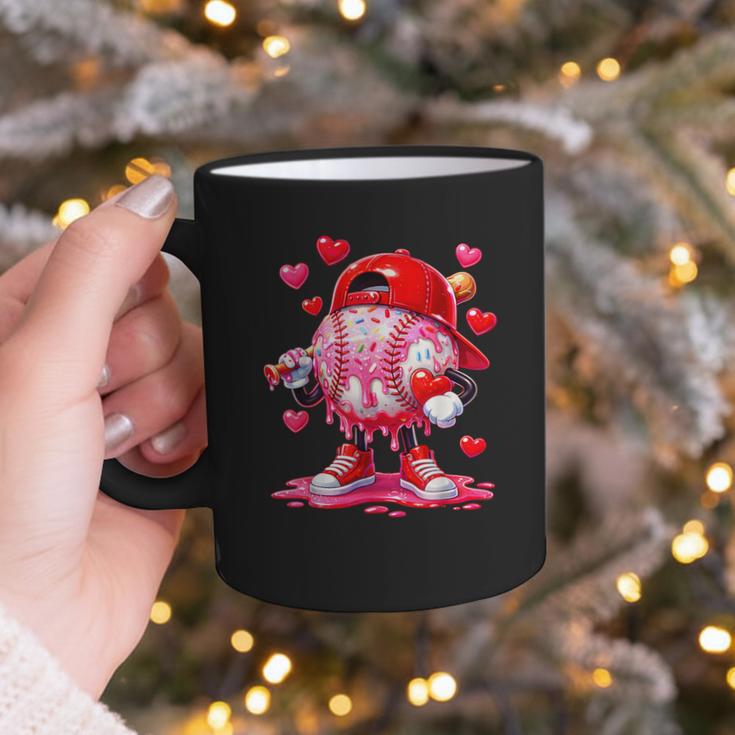 Baseball Drip Valentine Sports Vday Ice Cream Drip Heart Graphic Print Coffee Mug Baseball Drip Valentine Sports Vday Ice Cream Drip Heart Graphic Print Coffee Mug