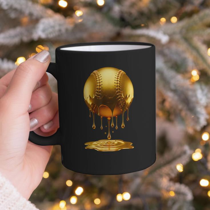 Baseball Dripping Drip Gold Sport Player Coach Baller Graphic Print Coffee Mug Baseball Dripping Drip Gold Sport Player Coach Baller Graphic Print Coffee Mug