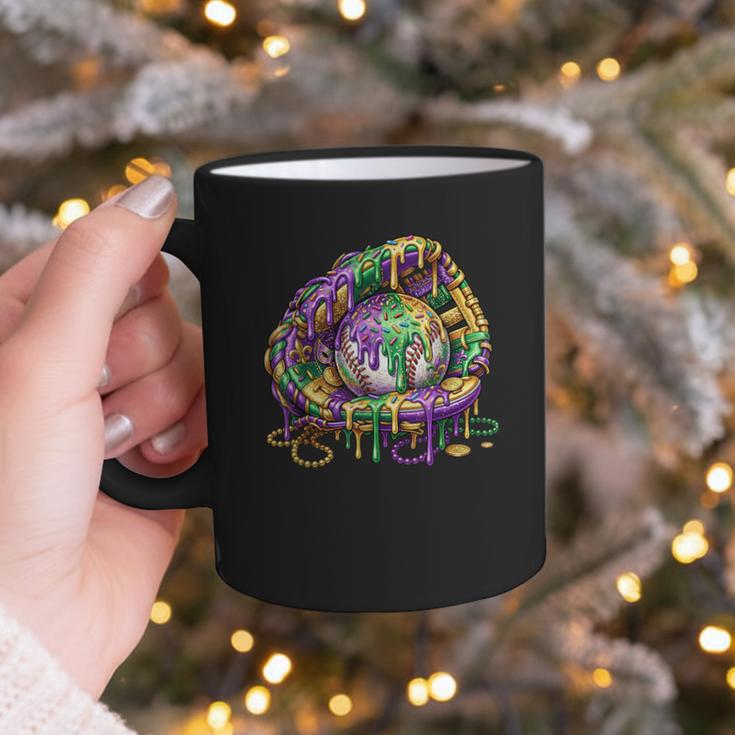 Baseball Glove Ice Cream Mardi Gras Dripping Boys Youth Kids Graphic Print Coffee Mug