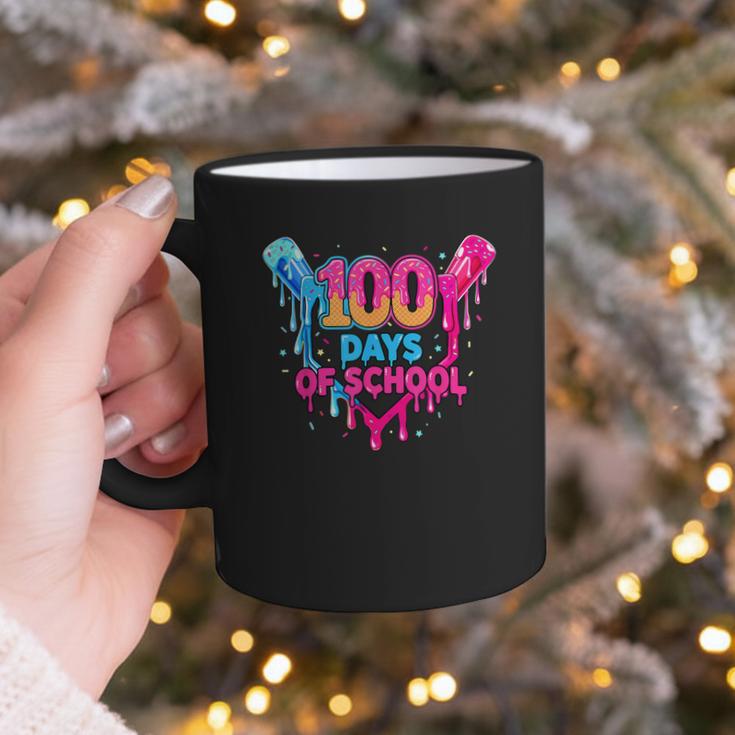 Baseball Ice Cream Drip 100 Days Of School Boys Girls 100th Graphic Print Coffee Mug