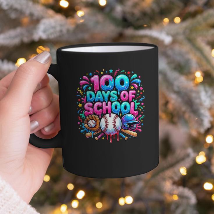 Baseball Ice Cream Drip 100 Days Of School Student Teacher Graphic Print Coffee Mug
