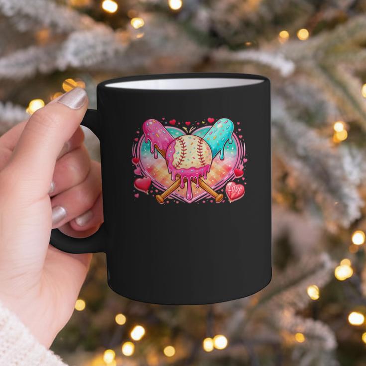 Baseball Ice Cream Drip Style Melt Ice Cream Youth Boys Graphic Print Coffee Mug