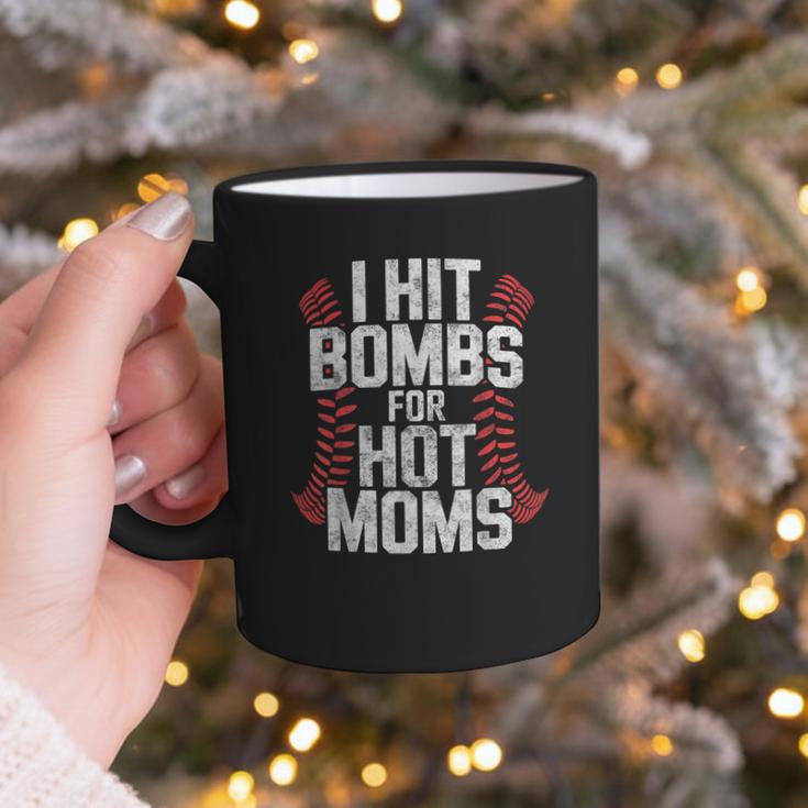 Baseball Joke Tee I Hit Bombs For Hot Moms Player Pitcher Graphic Print Coffee Mug Baseball Joke Tee I Hit Bombs For Hot Moms Player Pitcher Graphic Print Coffee Mug