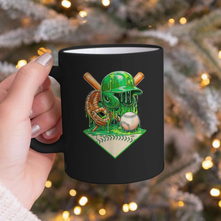 Baseball Life Style Ice Cream Drip Green Graphic Print Coffee Mug Baseball Life Style Ice Cream Drip Green Graphic Print Coffee Mug
