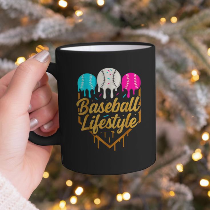 Baseball Lifestyle Baseball Drip Icecream Graphic Print Coffee Mug