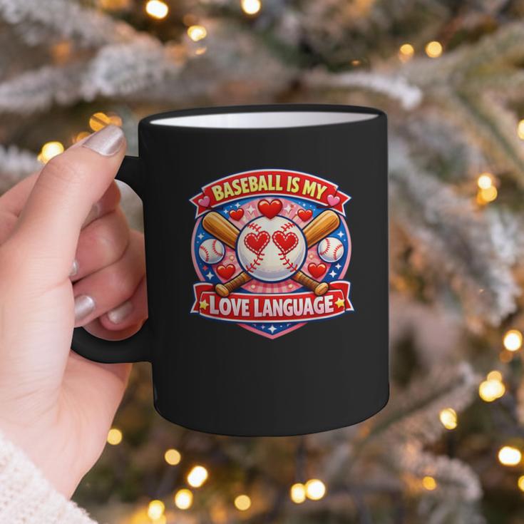 Baseball Is My Love Language Valentine Graphic Print Coffee Mug Baseball Is My Love Language Valentine Graphic Print Coffee Mug