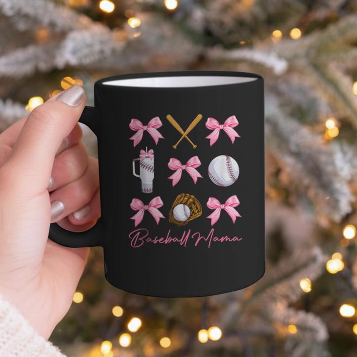 Baseball Mama Era Bows Baseball Mom Women Graphic Print Coffee Mug