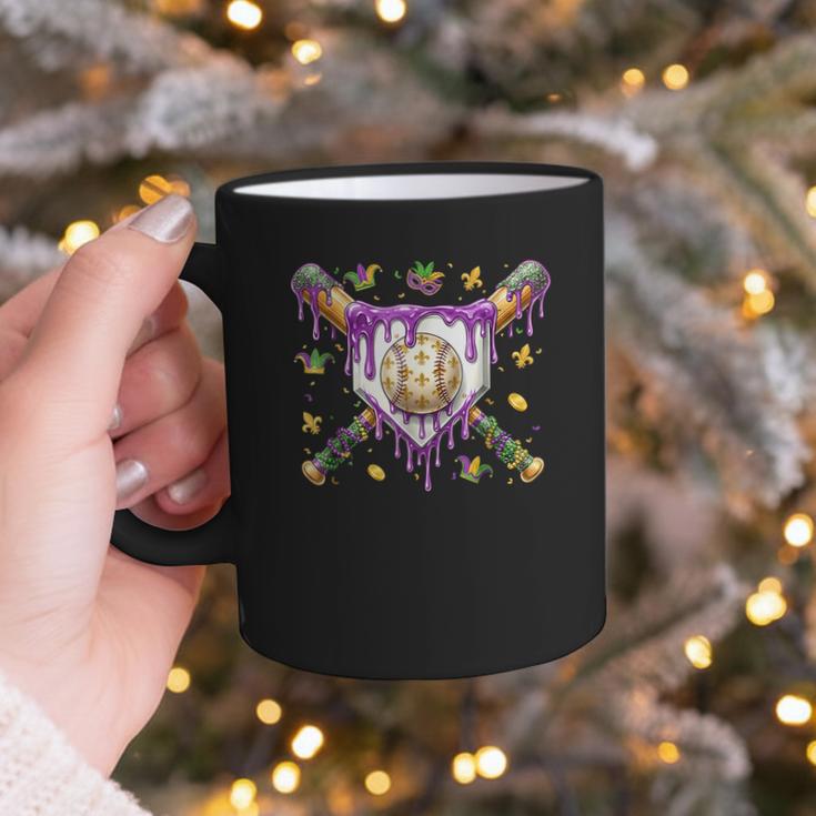Baseball Mardi Gras Carnival Party Mask Ice Cream Drip Boys Graphic Print Coffee Mug Baseball Mardi Gras Carnival Party Mask Ice Cream Drip Boys Graphic Print Coffee Mug