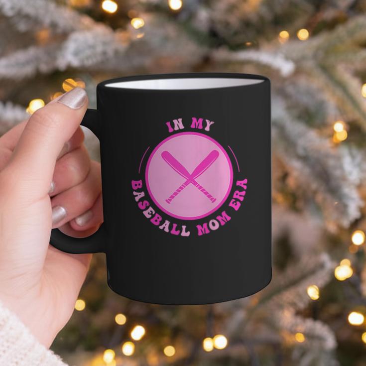 In My Baseball Mom Era Retro Game Day Mom Era 2 Sides Graphic Print Coffee Mug