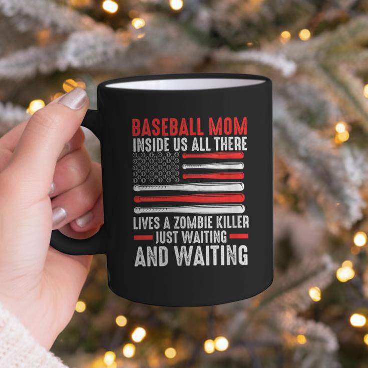 Baseball Mom Inside Us All There Lives a Zombie Sport Graphic Print Coffee Mug Baseball Mom Inside Us All There Lives a Zombie Sport Graphic Print Coffee Mug