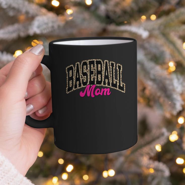 Baseball Mom Leopard Baseball Mama Life Girls Women Baller Graphic Print Coffee Mug