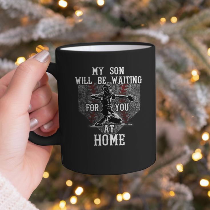 Baseball Mom My Son Will Be Waiting For You At Home Graphic Print Coffee Mug