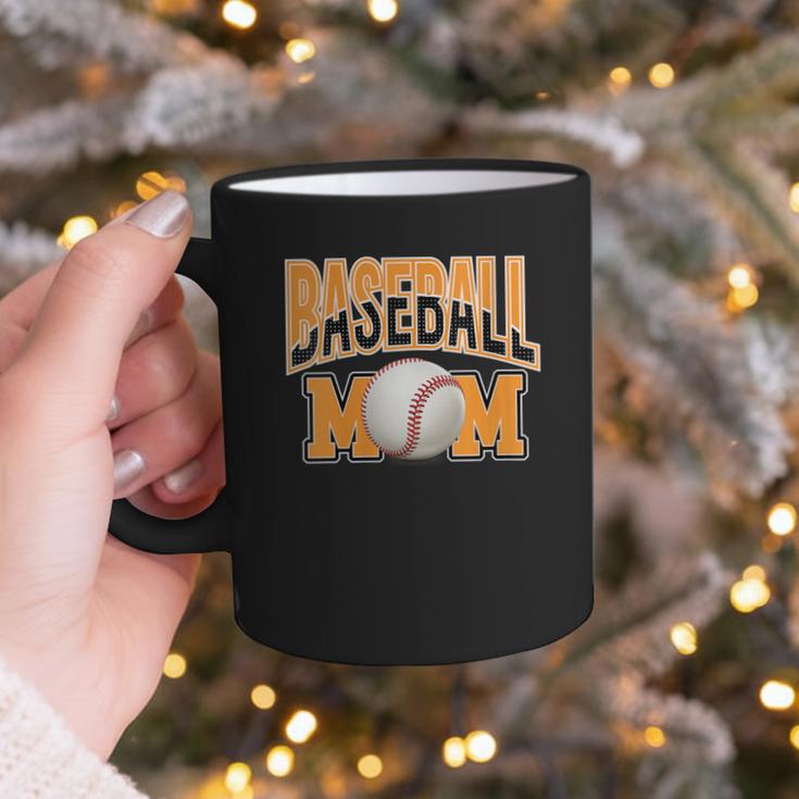 Baseball Mom Sports Orange Graphic Print Coffee Mug