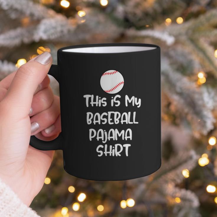 This Is My Baseball Pajama Shirt For Players Teens Boys Girl Graphic Print Coffee Mug