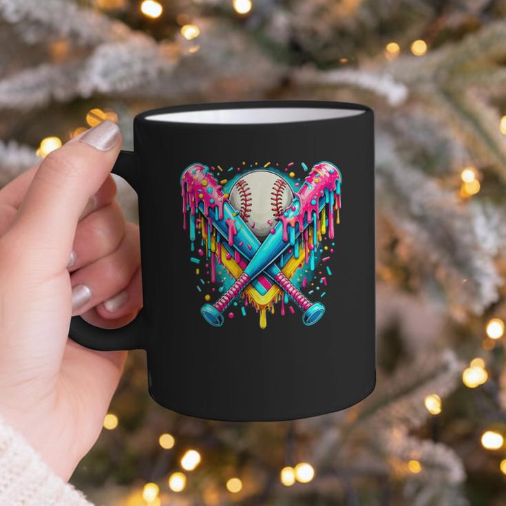 Baseball Player Ice Cream Drip Graphic Print Coffee Mug Baseball Player Ice Cream Drip Graphic Print Coffee Mug