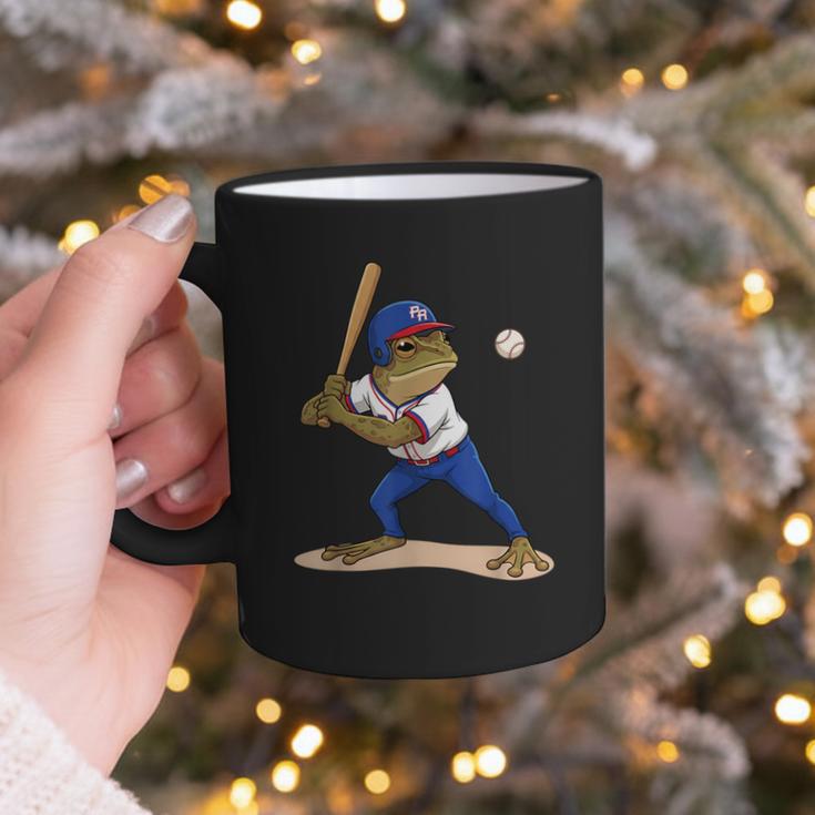 Baseball Puerto Rico Patriotic Flag Boricua Baseball Player Graphic Print Coffee Mug
