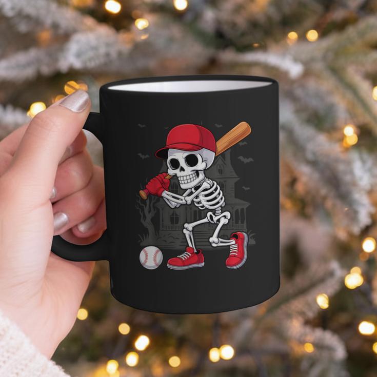 Baseball Skeleton Halloween Playing Graphic Print Coffee Mug Baseball Skeleton Halloween Playing Graphic Print Coffee Mug