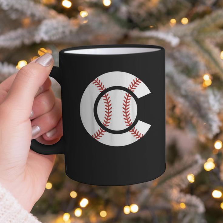 Baseball Sport Player Graphic Monogram Initial Letter C Graphic Print Coffee Mug Baseball Sport Player Graphic Monogram Initial Letter C Graphic Print Coffee Mug