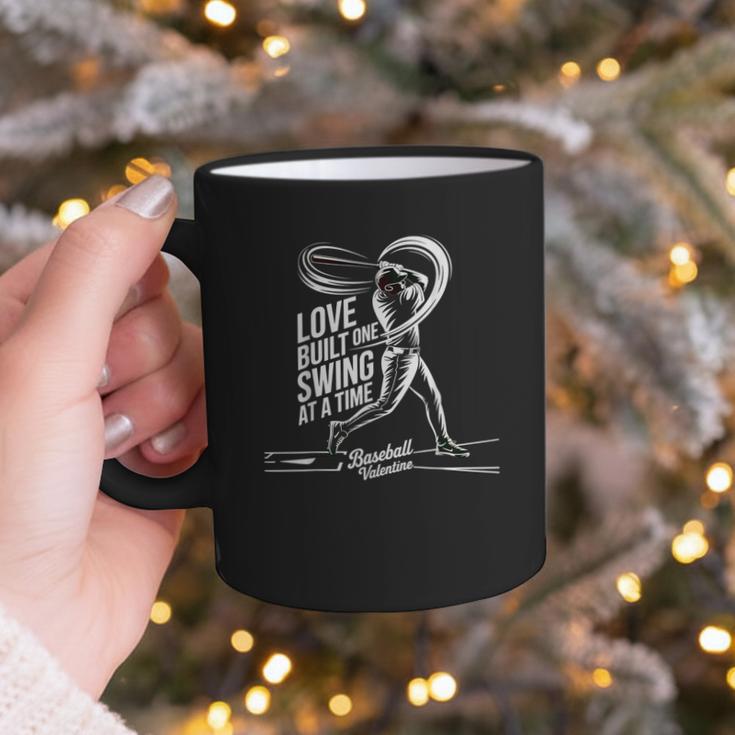 Baseball Valentine Love Built One Swing At A Time Tee Graphic Print Coffee Mug Baseball Valentine Love Built One Swing At A Time Tee Graphic Print Coffee Mug