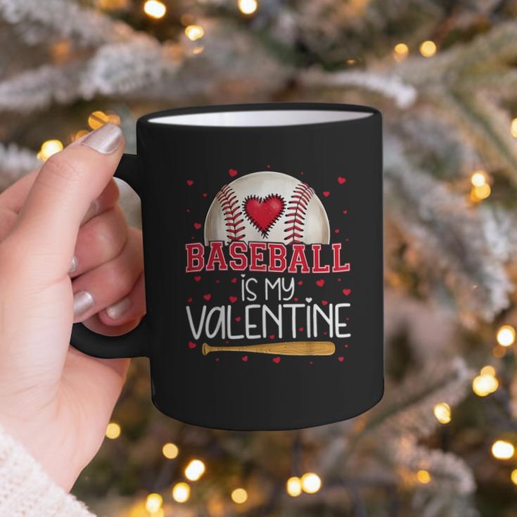 Baseball Is My Valentine Valentines Day Men Boys Kids Teen Graphic Print Coffee Mug