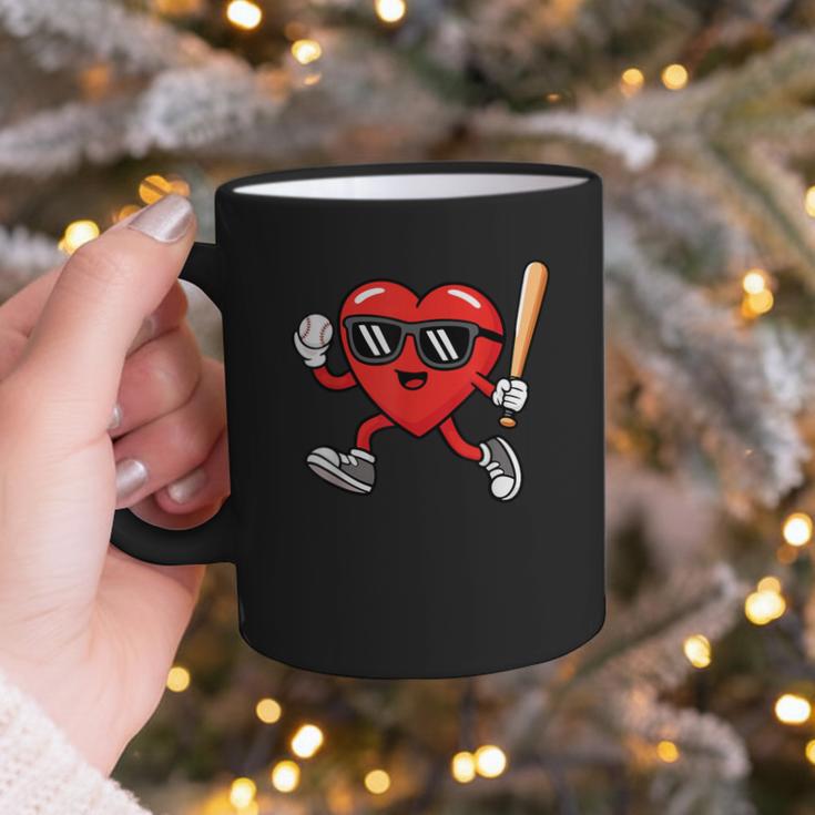Baseball Valentines Day Heart Boys Sports Love Graphic Print Coffee Mug