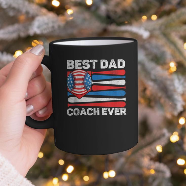 Best Dad Coach Ever Baseball Dad American Flag 4th Of July Graphic Print Coffee Mug Best Dad Coach Ever Baseball Dad American Flag 4th Of July Graphic Print Coffee Mug