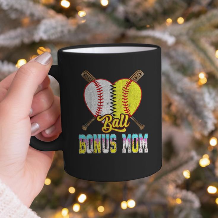 Bonus Mom Of Both Half Baseball Softball Ice Cream Drip Graphic Print Coffee Mug Bonus Mom Of Both Half Baseball Softball Ice Cream Drip Graphic Print Coffee Mug