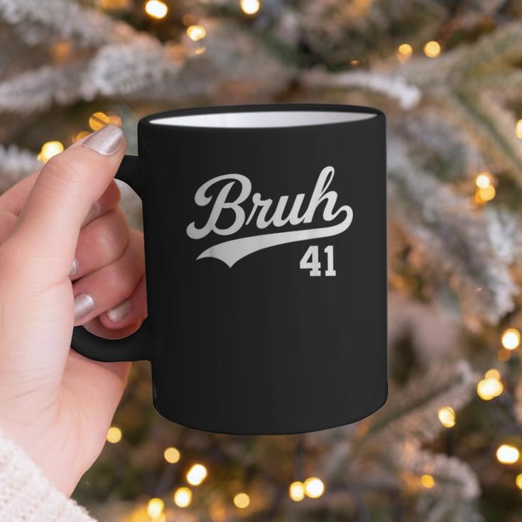 Bruh Baseball Style Number 41 Sports Bro Slang Meme Brother Graphic Print Coffee Mug Bruh Baseball Style Number 41 Sports Bro Slang Meme Brother Graphic Print Coffee Mug