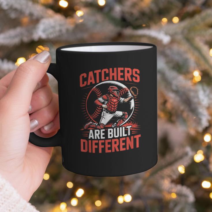 Catchers Are Built Different Baseball Catcher Graphic Print Coffee Mug