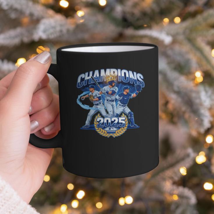 Champions 2025 Baseball Retro Athletic Celebration Theme Graphic Print Coffee Mug