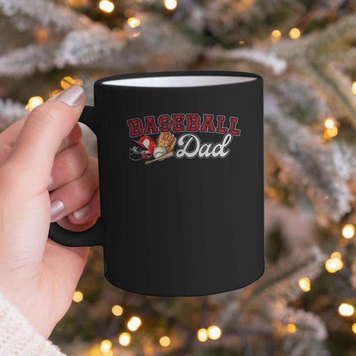 Cheer Baseball Dad My Favorite Cheerleader Calls Me Dad Red Graphic Print Coffee Mug
