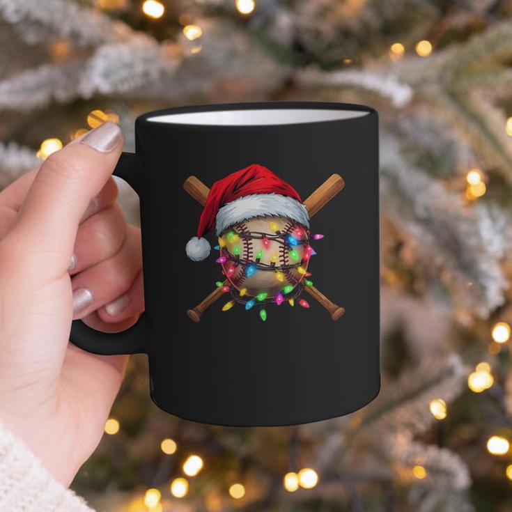 Christmas Baseball Pajama Santa For Men Boys Girls Kids Xmas Graphic Print Coffee Mug