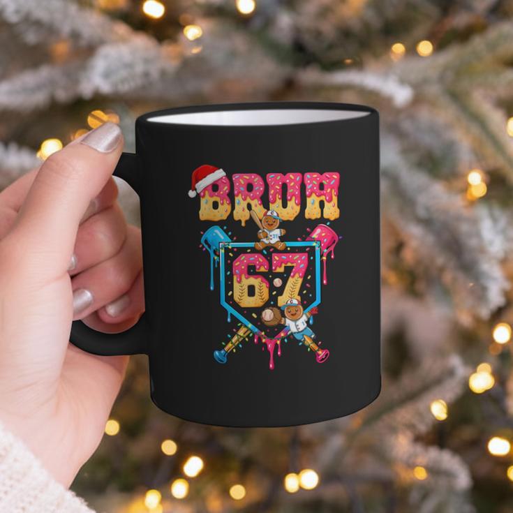 Christmas Gingerbread Bruh 67 Baseball Ice Cream Drip Kids Graphic Print Coffee Mug Christmas Gingerbread Bruh 67 Baseball Ice Cream Drip Kids Graphic Print Coffee Mug