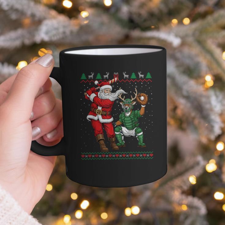 Christmas Santa Baseball Ugly Sweater Graphic Print Coffee Mug Christmas Santa Baseball Ugly Sweater Graphic Print Coffee Mug