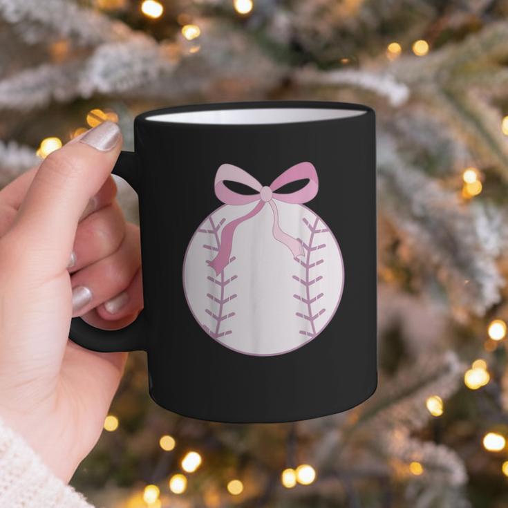 Coquette Baseball Mom Pink Bow Baseball Mama Graphic Print Coffee Mug Coquette Baseball Mom Pink Bow Baseball Mama Graphic Print Coffee Mug