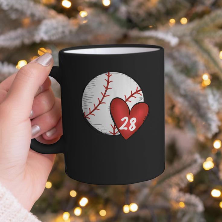 Custom Baseball Mom Number 28 Heart For Mom Mommy Graphic Print Coffee Mug Custom Baseball Mom Number 28 Heart For Mom Mommy Graphic Print Coffee Mug