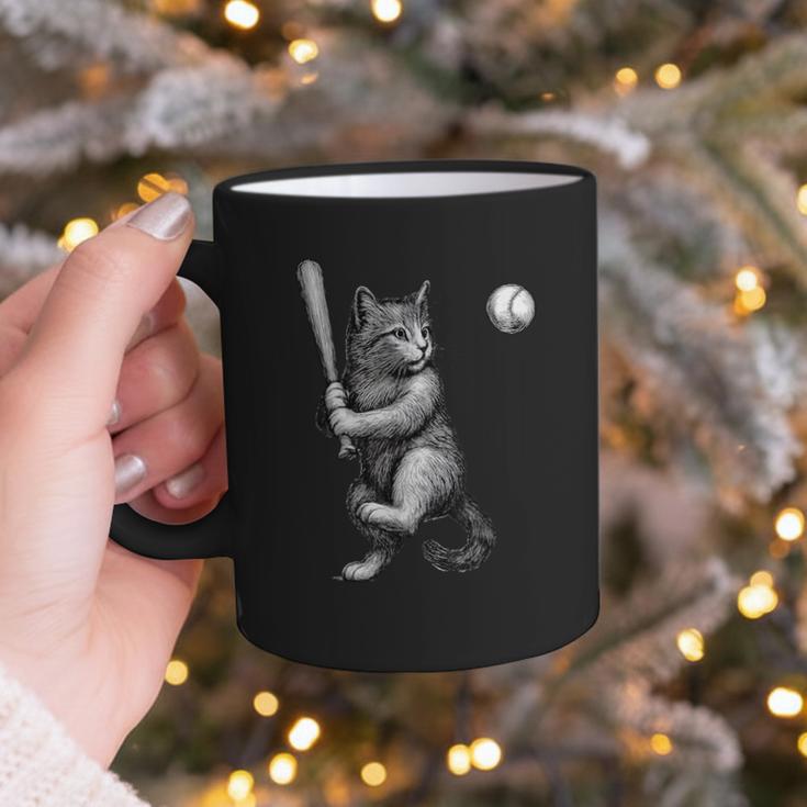 Cute Kitten Playing Baseball Hitter Bat Cool Baseball Cat Graphic Print Coffee Mug Cute Kitten Playing Baseball Hitter Bat Cool Baseball Cat Graphic Print Coffee Mug
