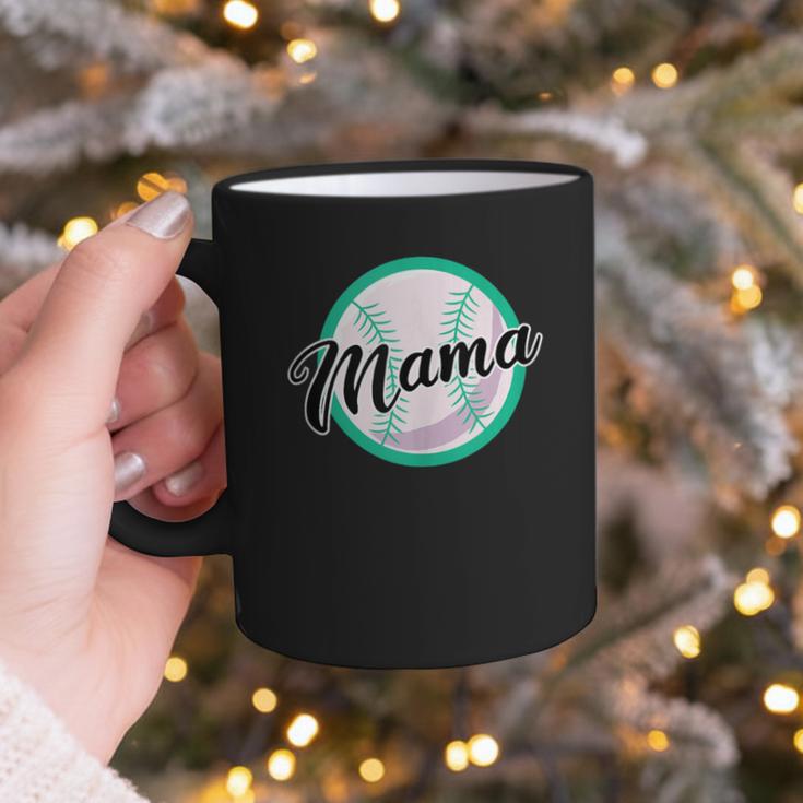 Cute Mama Script Font On Baseball Mom Graphic Print Coffee Mug Cute Mama Script Font On Baseball Mom Graphic Print Coffee Mug