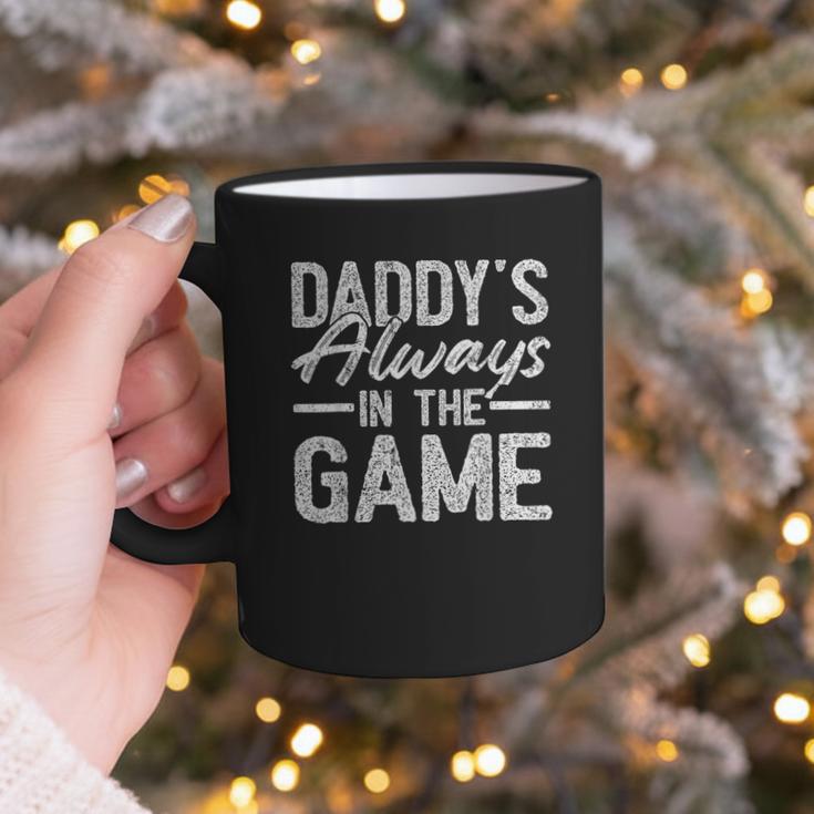 Dad Baseball Men Baseball Daddy's Always In The Game Graphic Print Coffee Mug