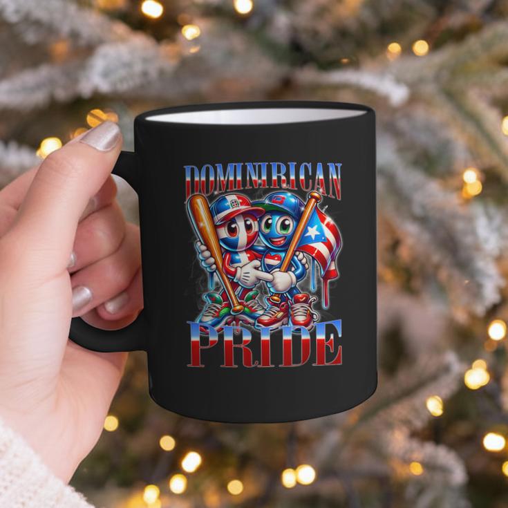 Dominican Puerto Rican Pride Baseball Flag Unity Graphic Print Coffee Mug