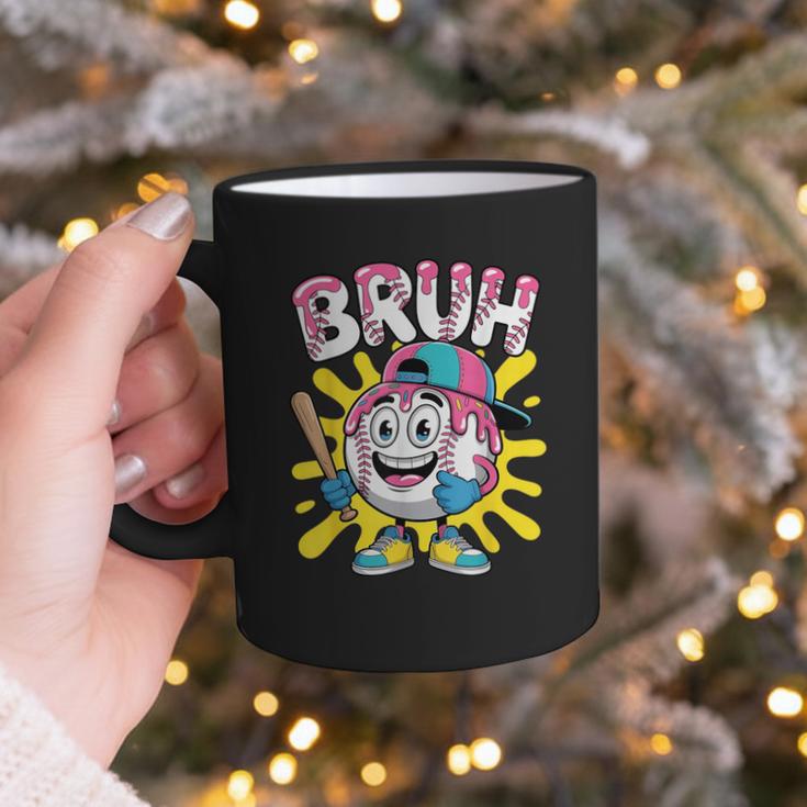 Drip Baseball Boy Youth Kid Ice Cream Dripping Baseball Bruh Graphic Print Coffee Mug Drip Baseball Boy Youth Kid Ice Cream Dripping Baseball Bruh Graphic Print Coffee Mug