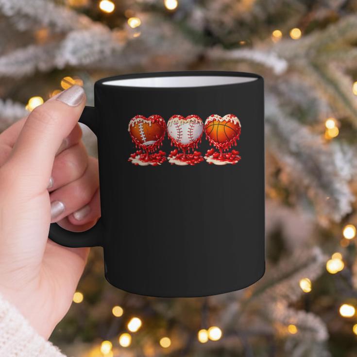 Drip Valentines Day Basketball Baseball Football Boy Men Kid Graphic Print Coffee Mug