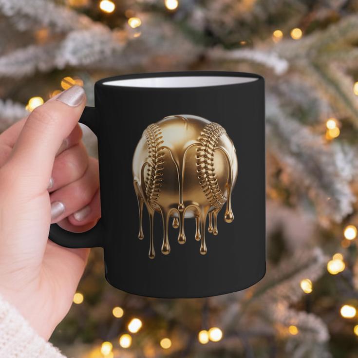 Dripping Gold Drip Baseball Game Day Player Coach Baller Graphic Print Coffee Mug Dripping Gold Drip Baseball Game Day Player Coach Baller Graphic Print Coffee Mug