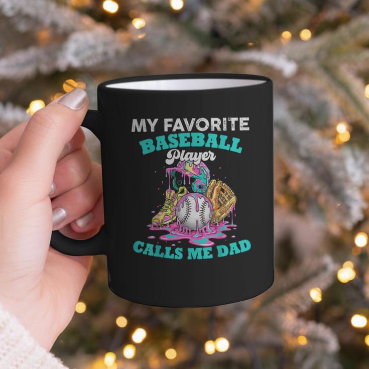 My Favorite Baseball Player Calls Me Dad Ice Cream Drip Graphic Print Coffee Mug My Favorite Baseball Player Calls Me Dad Ice Cream Drip Graphic Print Coffee Mug