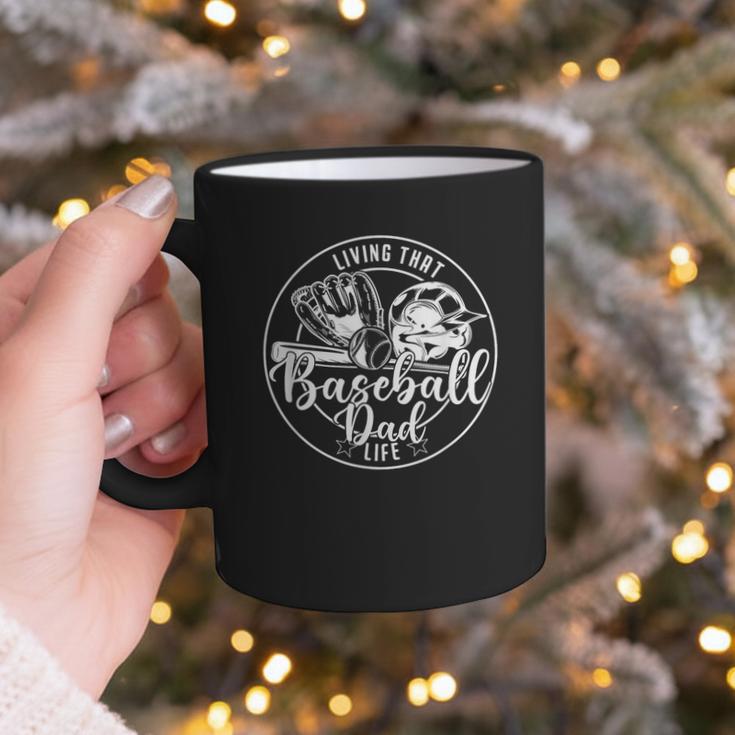 Football Living That Baseball Dad Life Game Day Sport Graphic Print Coffee Mug Football Living That Baseball Dad Life Game Day Sport Graphic Print Coffee Mug