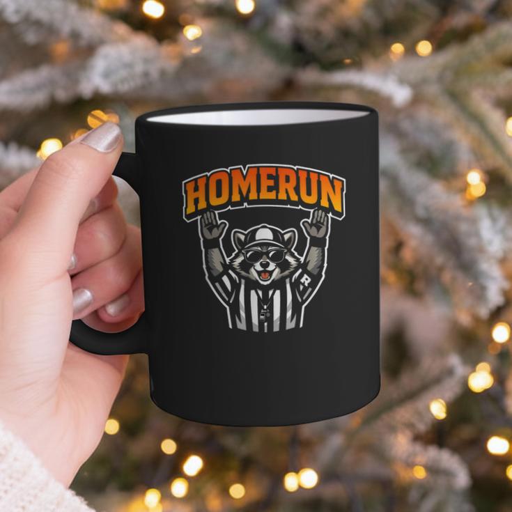 Football Referee Touchdown Baseball Homerun Raccoon Graphic Print Coffee Mug Football Referee Touchdown Baseball Homerun Raccoon Graphic Print Coffee Mug