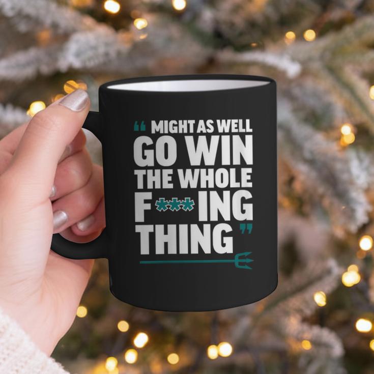 Might As Well Go Win The Whole Thing Baseball Apparel Graphic Print Coffee Mug